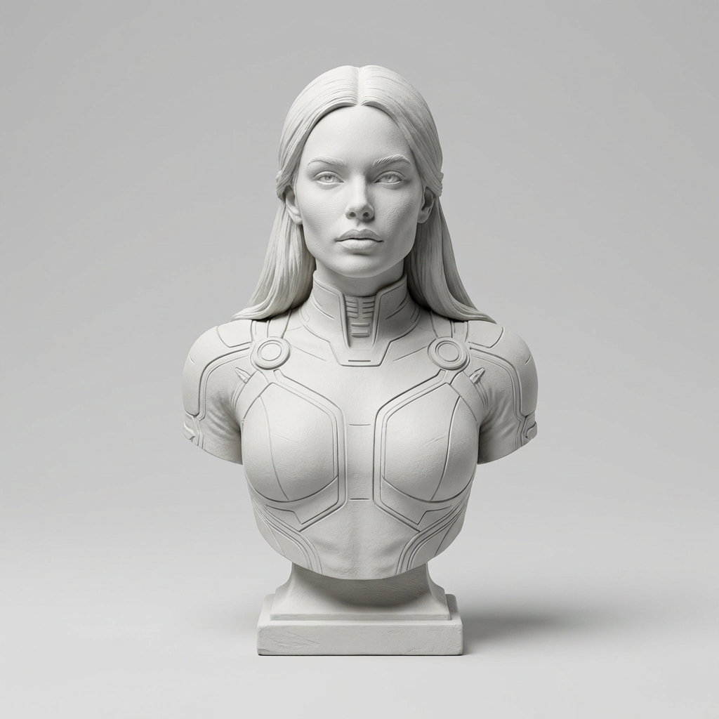 Miniature — Sci-Fi Female Bust